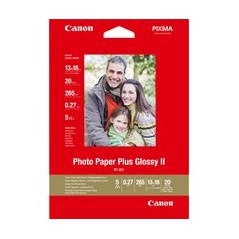 Canon Glossy II PP-201 Photo Paper 130 x 180 mm - 20 Sheets | Premium Quality for Stunning Prints